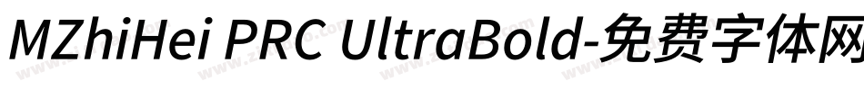 MZhiHei PRC UltraBold字体转换